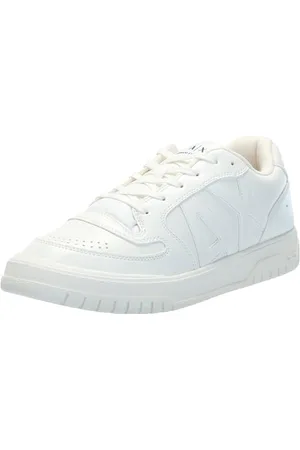 Armani Exchange Męskie buty typu sneaker ze sztucznej skóry, z wytłoczonym logo, sznurowane, , 43 EU