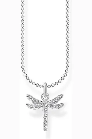 Thomas Sabo Biżuteria Damska, Naszyjnik Ważka Srebro Wysokiej Próby 925, Długość 36-38 cm