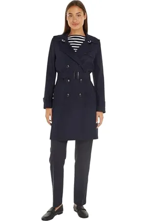 Tommy Hilfiger Damski trencz bawełniany Db Slim Fit, , 66