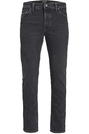 JACK & JONES Bestseller A/S Męskie spodnie dżinsowe JJIMIKE JJORIIGINAL AM 389 NOOS, Black Denim, 32/34, , 32W / 34L