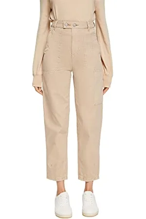 ESPRIT Spodnie damskie 092EE1B309, 295/CREAM BEIGE, 42