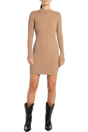 Replay Damska sukienka z dzianiny slim fit, , L