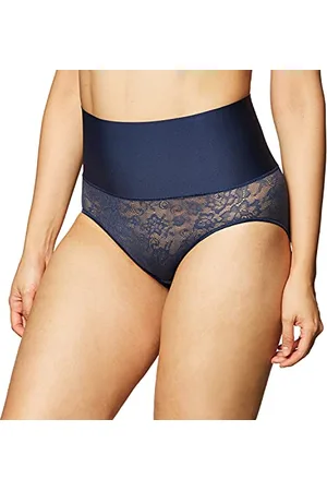 Maidenform Bielizna modelująca, damska, majtki modelujące z wysokim stanem, bielizna modelująca brzuch, figi modelujące, silne modelowanie, XL