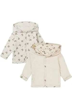 Noppies Baby Unisex Baby U Cardigan Niederau REV kurtki dzianinowe, RAS1202 Oatmeal-P611, 74, , 74
