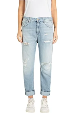 Replay Damskie dżinsy Slim Leg Boyfit Marty oryginalna kolekcja, , 32W / 32L