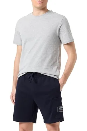 Tommy Hilfiger Męskie spodenki dresowe z flagą z logo Desert Sky XS, , XS
