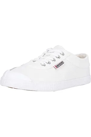 Kawasaki Unisex oryginalne tenisówki z płótna Teddy Canvas Low-Top Sneakers, 1002 białe, 4 UK