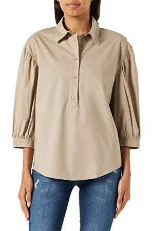 Sisley Kobieta 5FUALQ03A Blouse, beżowa 18J, S, , S