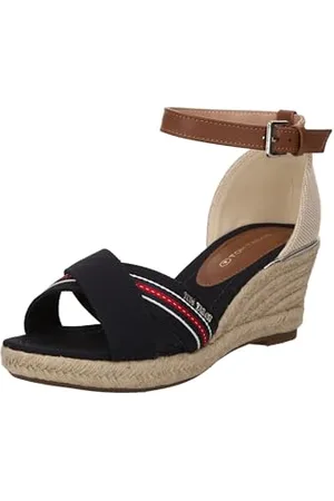 TOM TAILOR Damskie sandały klinowe 5390090017, granatowe, 40 EU, , 40 EU