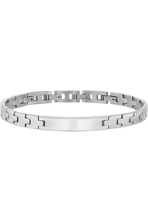 Breil Armband CARVE für Herren aus Edelstahl in der Farbe Silber, mit Klappverschluss, Länge: 23 cm, TJ3119