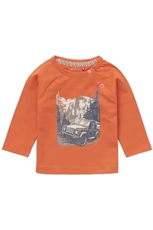 Noppies Baby Baby-Jhłopcy Boys Tee Jinan Long Sleeve T-Shirt, Bombay Brown-P485, 56