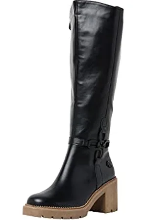 Marco Tozzi Guido Maria Kretschmer 2-2-85606-39 damskie buty do kolan, czarne/naturalne, 38 EU