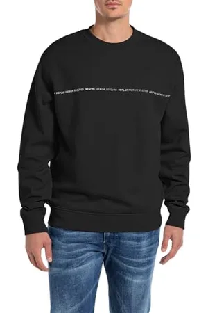 Replay Męska bluza regular fit z okrągłym dekoltem, , XS