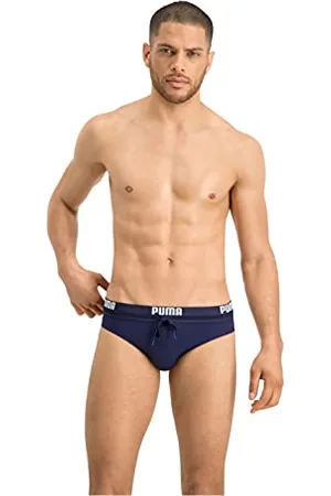 PUMA Męskie majtki kąpielowe z logo, , S