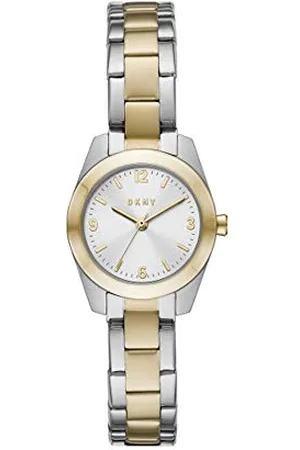 DKNY Damski zegarek Nolita ze stali nierdzewnej, trójramienny, z kopertą o średnicy 26 mm, Złoto