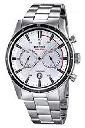 Festina Męski zegarek na rękę XL chronograf kwarcowy stal szlachetna F16818/1