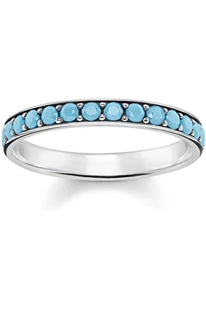 Thomas Sabo Pierścionek damski ze srebra wysokiej próby 925, rozmiar pierścionka 56, TR2178-667-17-56