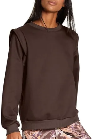 Calida Damski sweter w 100% Nature Relax, brązowy , normalny