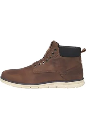 JACK & JONES Skórzane buty brandy Tubar dla mężczyzn