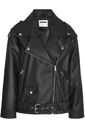 Noisy May Nmpaulina Oversize Biker Jacket Noos kurtka ze sztucznej skóry, , M