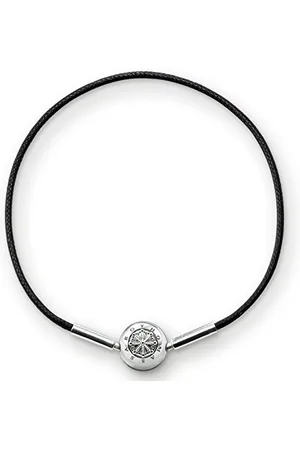 Thomas Sabo KA0003-653-11 damska bransoletka Karma Beads srebro wysokiej próby 925, czarna e srebro, colore: , cod. KA0003-653-11-L38