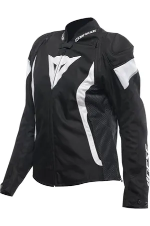 Dainese Damska kurtka motocyklowa Avro 5 Tex Wmn z materiału, z ochraniaczami, czarna/biała/czarna, 44, , 44