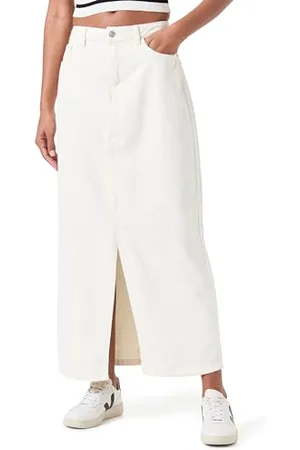 Pieces® Damska spódnica dżinsowa Pckenise Mw Denim Ankle Skirt Bc, , L