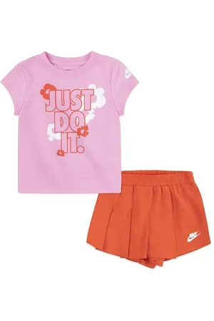 Nike Komplet dziewczęcy kwiatowy pokrowiec 16L814, , 18 mesi