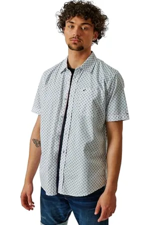 Kaporal 5 Koszula, model ROMAK, mężczyzna, biała, XL; regularny krój, krótkie rękawy, kołnierz koszulowy, , XL