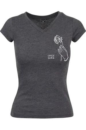 Mister Tee Damski T-shirt Ladies Only Love Tee, T-shirt z nadrukiem dla kobiet, Graphic T-Shirt, bawełna, , S