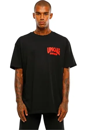 Mister Tee Upscale Uniseks Upscale Studios Oversize Tee, t-shirt unisex z nadrukiem, oversized fit, bawełniana koszulka z nadrukiem, koszulka z grafiką, , XS