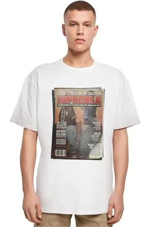Mister Tee Upscale Uniseks T-Shirt Upscale Magazine Oversize Tee, unisex, t-shirt z nadrukiem, oversized fit, bawełniana koszulka z nadrukiem, koszulka z grafiką, , XS