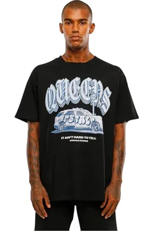 Mister Tee Upscale T-shirt unisex Queens Oversize Tee, t-shirt z nadrukiem, oversized fit, bawełna – koszulka z nadrukiem, koszulka z grafiką, , L