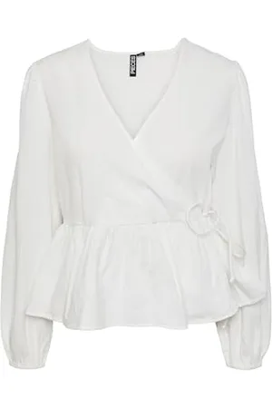 Pieces® Pcmilla Ls Wrap Top, , M