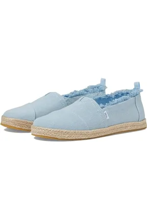 TOMS Alpargata Lina Loafer Płaski, Pastelowy Niebieski Sprany Denim, 30 UK Dziecko, , 12.5 UK Child