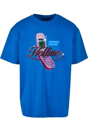 Mister Tee Koszulka unisex Hotline Oversize Tee, koszulka z nadrukiem, oversized fit, bawełna – koszulka z nadrukiem, koszulka z grafiką, , L