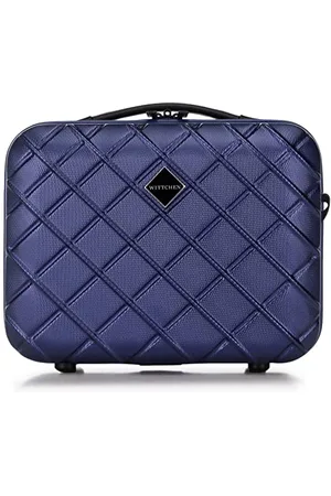Wittchen Solidny duży wózek na walizkę, walizka podróżna, akrylonitryl-styren (ABS) wózek z twardą skorupą, 4 koła, zamek szyfrowy Classic, ciemnoniebieski