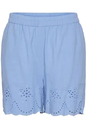 Pieces® PCALMINA MW Embroidery Shorts BC, , XS