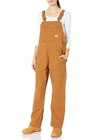 Carhartt Crawford podwójny przód bib ogólny kombinezon damski, BROWN, L