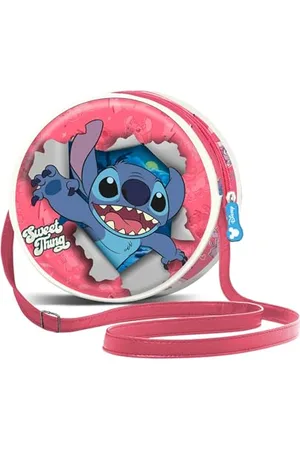 Disney Lilo i Stitch Thing -Okrągła Torebka na Ramię, Różowa, 18,5 x 18,5 cm