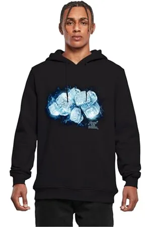 Mister Tee Męska bluza z kapturem Ice Rings Hoody, męska bluza z kapturem z nadrukiem, krój regularny, , 3XL