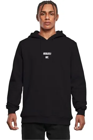 Mister Tee Męska bluza z kapturem Absolutely Not Hoody, bluza z kapturem z nadrukiem graficznym w litery, regularny krój, rozmiary XS - XXL, , M