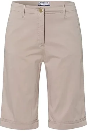 Brax By Brax Damskie bermudy Pary Super lekkie bawełniane spodnie, , 64