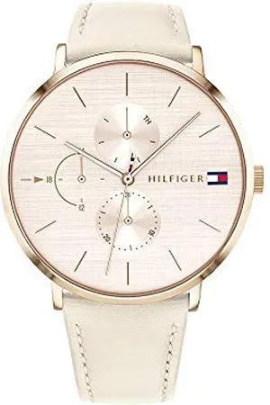 Tommy Hilfiger Damski multicyferblat kwarcowy zegarek ze skórzanym paskiem 1781948