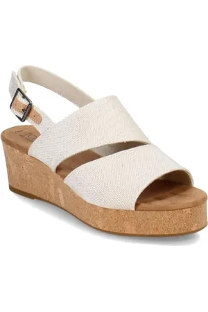 TOMS Damskie sandały Claudine Cale, Naturalna farba do nici, 37 EU, Naturalna farba do przędzy, 37 EU