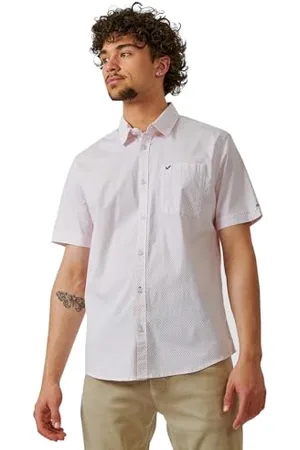 Kaporal 5 Al, koszula, model regan, męski, , S; krój slim fit, krótkie rękawy, kołnierz koszulowy, , S