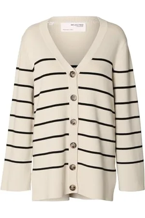 SELECTED Damski kardigan długi oversize, , S