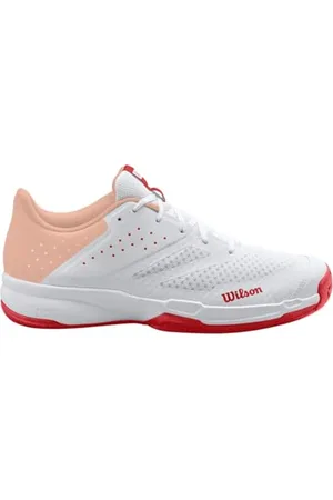 Wilson KAOS Stroke 2.0 damskie buty tenisowe, biały/brzoskwiniowy Parfait/podczerwień, 40 EU, , 7.5 UK