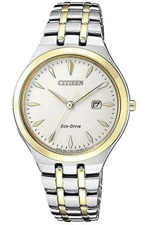 Citizen Damski analogowy zegarek solarny z bransoletką ze stali nierdzewnej EW2494-89B, , One Size, bransoletka