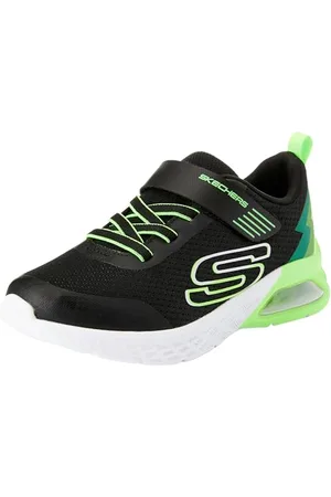 Skechers Boys, Kapcie, Black Textile/Synthetic/Lime Trim, 43 EU, , 43 EU